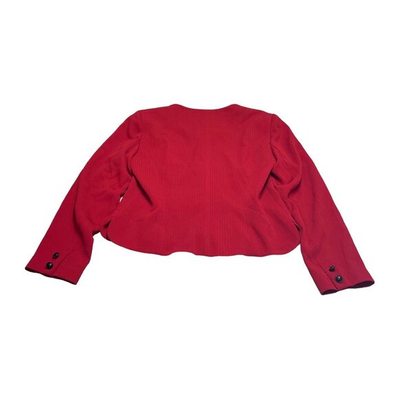 Liz Claiborne Red Blazer Jacket Lined 5 Button Front Women’s Size 10 - Picture 3 of 8